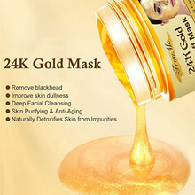 Load image into Gallery viewer, Gold Facial Mask, Peel off Mask, Blackhead Remover Mask with 24K Gold Extract, Anti-Aging, Deep Cleansing Blackhead & Acne Scars, Dirt & Oil, Repairs Uneven Skin Tone