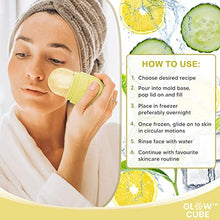 Load image into Gallery viewer, Glow Cube Ice Roller For Face Eyes and Neck To Brighten Skin & Enhance Your Natural Glow/Reusable Facial Treatment to Tighten & Tone Skin & De-Puff The Eye Area (Yellow)