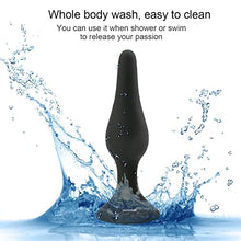 Load image into Gallery viewer, Hisionlee Sexy Toys 4PCS Anal Plug Set Silicone Anal Butt Plug Adult Sex Toys for Women,Men and Beginners(Black)