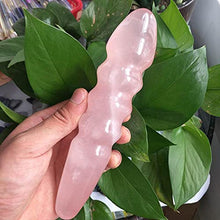 Load image into Gallery viewer, 2019 hot 18CM Natural Rose Quartz Crystal Massage Yoni Wand for Woman Health OR Gift
