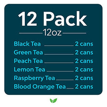 Load image into Gallery viewer, Zevia Organic Sugar Free Iced Tea, Tea Time Variety Pack, 12 Ounce Cans (Pack of 12)