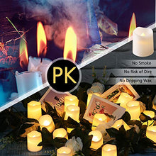 Load image into Gallery viewer, Flameless Votive Candles,Flameless Flickering Electric Fake Candle,Pack of 24,Battery Operated LED Tea Lights in Warm White for Wedding,Table,Festival Celebration,Halloween,Christmas Decorations