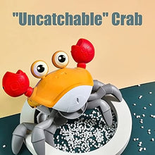 Load image into Gallery viewer, Electronic Pet Crab Crawling Toy for Kids, Interactive Toddler Toy with Music, Lights and Obstacle Avoidance Feature, USB Rechargeable Dancing Toy for Babies Boys Girls