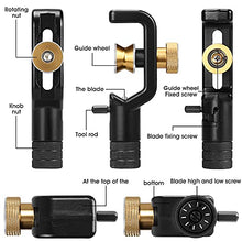Load image into Gallery viewer, FTTH Armored Cable Stripper Tools 8-28mm Wire Stripper Coax Mid Span Cable Stripper Radial Cutter Slitting Ring Tools 0.31-1.1in Round Cable Jacket Stripping Armored Fiber Optic Cable Stripper Tools