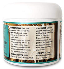 Load image into Gallery viewer, 100% Pure Dead Sea Mud Facial Mask - 5 Minute Mask - No Ingredients Added - Face Mask For Skincare - Blackhead Remover - Anti-aging - Pore Minimizer