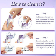 Load image into Gallery viewer, Electric Razor for Women, ISTON Rechargeable Wet and Dry Painless Womens Shaver Body Hair Remover for Legs Underarms and Bikini Trimmer Cordless Waterproof Hair Lady Shaver with LED Light