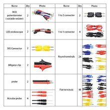 Load image into Gallery viewer, MR CARTOOL Automotive Circuit Test Leads Kit 92 Pieces Electrical Testers Auto Diagnostic Tools Electrical System Tools Wire Connectors Adapter Cables Set