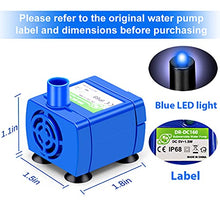 Load image into Gallery viewer, Cat Water Fountain Pump, Pet Water Fountain Pump Compatible Motor, for Pet Drinking Fountain Cat Water Dispenser Replacement