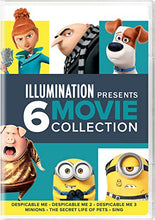 Load image into Gallery viewer, Illumination Presents: 6-Movie Collection (Despicable Me / Despicable Me 2 / Despicable Me 3 / Minions / The Secret Life of Pets / Sing)
