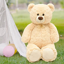 Load image into Gallery viewer, MorisMos Giant Teddy Bear Stuffed Animal Plush, 35.4 inches Big Teddy Bear, Soft Plush Toy, Plush Teddy Bear Stuffed Animal for Girlfriend Kids on Valentines Christmas Birthday Party, Beige