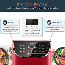 Load image into Gallery viewer, COSORI Air Fryer(100 Recipes, Rack & 4 Skewers),3.7QT Electric Hot Air Fryers Oven Oilless Cooker, 11 Presets, Preheat & Shake Reminder, LED Touch Digital Screen, Nonstick Basket, 1500W, Red