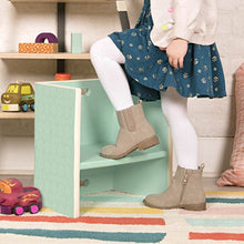 Load image into Gallery viewer, B. spaces – Kids’ Step Stool & Chair – 3-in-1 Step Stool for Bedroom, mint (BX1628Z)