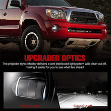 Load image into Gallery viewer, FIERYRED LED Fog Light Assembly Compatible with Tacoma 2005-11/Solara 2004-06/Sequoia 2008-15/Tundra 2007-13 Driving Fog Lamp, Offroad Front Bumper Replacement - Black, 1 Pair