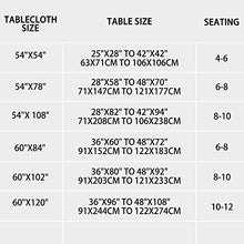 Load image into Gallery viewer, sancua 100% Waterproof Rectangle PVC Tablecloth - 54 x 54 Inch - Oil Proof Spill Proof Vinyl Table Cloth, Wipe Clean Table Cover for Dining Table, Buffet Parties and Camping, Pink