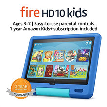 Load image into Gallery viewer, Fire HD 10 Kids tablet, 10.1", 1080p Full HD, ages 3–7, 32 GB, Sky Blue