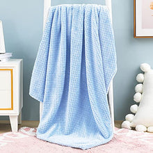 Load image into Gallery viewer, Exclusivo Mezcla Waffle Textured Soft Fleece Blanket, Large Throw Blanket(Mint Green, 50 x 70 inches)- Cozy, Warm and Lightweight