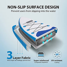 Load image into Gallery viewer, VIVOHOME 10FT 32 Inch Width Inflatable Stand Up Paddle Board with Premium SUP Accessories Backpack Leash Paddle Bottom Fin Waterproof Bag Anti Slip Deck Surfboard for Adults Youth 330Lbs (Blue)