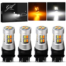 Load image into Gallery viewer, Super Bright 3157 Amber/White Switchback Turn Signal LED Light Bulbs 12V LED Replacement Light 3457 3155 4057 4057 3047 3057-4pcs