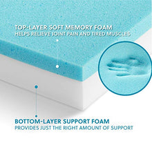 Load image into Gallery viewer, Bedsure Large Orthopedic Dog Bed for Large Dogs - Memory Foam Waterproof Dog Bed for Crate with Removable Washable Cover and Nonskid Bottom - Plush Flannel Fleece Top Pet Bed, Grey