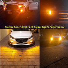 Load image into Gallery viewer, Alla Lighting 3156 3157 LED Bulbs 3000lm Extreme Super Bright Turn Signal Lights for Cars Trucks T25 3057 3457 4157 4057, Amber Yellow