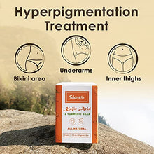 Load image into Gallery viewer, Kojic Acid Vitamin C & Turmeric Soap 3 Bars | Dark Spots Hyperpigmentation Helps Even Skin Tone – 100% Natural Vegan Ingredients