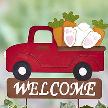 Load image into Gallery viewer, The Lakeside Collection 8-Pc. Interchangeable Garden Truck Stake Set with Seasonal Sign Loads