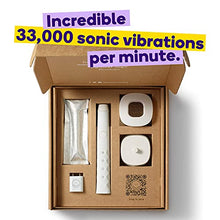 Load image into Gallery viewer, BURST Sonic Electric Toothbrush with Charcoal Toothpaste for Teeth Whitening, White