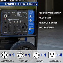 Load image into Gallery viewer, DuroMax XP15000EH Dual Fuel Portable Generator-15000 Watt Gas or Propane Powered Electric Start-Home Back Up & RV Ready, 50 State Approved, Blue and Black