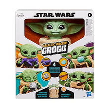 Load image into Gallery viewer, Star Wars The Mandalorian Galactic Snackin' Grogu Animatronic Toy with Over 40 Sound and Motion Combinations, Interactive Toys