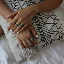 Load image into Gallery viewer, DELLA MODA Teardrop Moonstone Ring | Hypoallergenic .925 Sterling Silver | Size 8