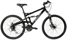 Load image into Gallery viewer, 2020 Gravity FSX 1.0 Dual Full Suspension Mountain Bike with Disc Brakes(Black, 19in)