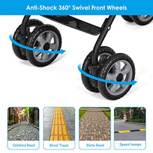 Load image into Gallery viewer, BABY JOY Lightweight Stroller, Aluminum Baby Umbrella Convenience Stroller, Travel Foldable Design with Oxford Canopy/ 5-Point Harness/Cup Holder/Storage Basket, Black