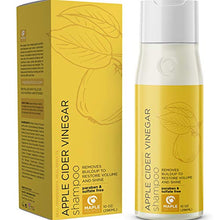 Load image into Gallery viewer, Vegan Apple Cider Vinegar Shampoo - Color Safe Clarifying Shampoo with Argan Oil Keratin and Rosemary Essential Oil - Jojoba Oil Scalp Treatment and Hair Loss Shampoo for Dry Damaged Hair Treatment