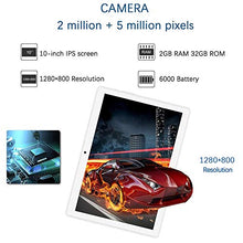 Load image into Gallery viewer, Tablet 10.1 inch Android Tablet with 2GB+32GB, 3G Phone Tablets & Dual Sim Card & 2MP+ 5MP Dual Camera, Quad Core Processor, 1280x800 IPS HD Display,GPS, FM (Silver)