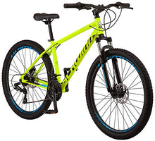 Load image into Gallery viewer, Schwinn High Timber ALX Youth/Adult Mountain Bike, Aluminum Frame and Disc Brakes, 27.5-Inch Wheels, 21-Speed, Yellow