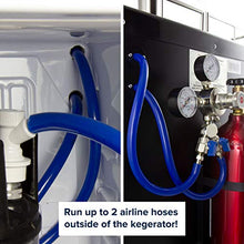 Load image into Gallery viewer, Kegco Keg Dispenser, 2 Faucet, Stainless Steel