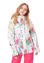 Load image into Gallery viewer, Women's Waterproof Ski Jacket Windprooof Winter Hooded Coat Bibs