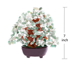 Load image into Gallery viewer, Parma77 7 Inch Feng Shui Aventurine Quartz Gem Stone Money Tree Natural Green Crystal Art Decoration Office Living Room Good Luck