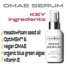 Load image into Gallery viewer, DMAE MSM Facial Serum 2 oz Lifts Tightens Plumps Firms For Dry Skin Reduce Wrinkles Lines Sagging Anti-Aging