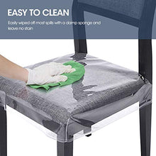 Load image into Gallery viewer, Zipcase 2 Pack Stain, Water and Kitty Scratch Resistant Dinning Chair Covers/Slipcovers Chair Protector Waterproof PVC 18x17 inches with Adjustable Belt Strap, Set of 2