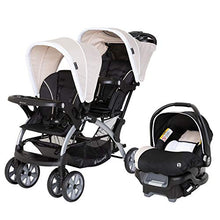 Load image into Gallery viewer, Baby Trend Sit N Stand Compact Easy Fold Toddler Baby Infant Double Stroller with Baby Trend Ally 35 Baby Infant Car Seat Carrier with Cozy Cover
