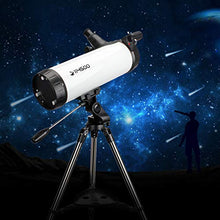 Load image into Gallery viewer, Telescope 114AZ Professional Reflector Telescope - Telescope for Beginners - Fully-Coated Glass Optics - Comes with Cellphone Adapter(1.5X Barlow Lens in it) & 1.25 Inch 13% T Moon Filter