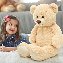 Load image into Gallery viewer, MorisMos Giant Teddy Bear Stuffed Animal Plush, 35.4 inches Big Teddy Bear, Soft Plush Toy, Plush Teddy Bear Stuffed Animal for Girlfriend Kids on Valentines Christmas Birthday Party, Beige