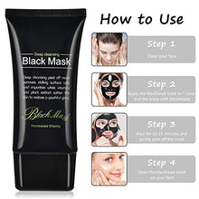 Load image into Gallery viewer, Blackhead Remover Face Mask,Black Mask,3-in-1 Purifying Charcoal Peel off Mask with Acne & Blackhead Extractor Kit and Silicone Brush,Deep Cleansing Facial Mask for All Skin Types Face & Nose