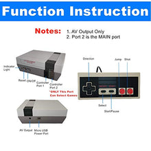 Load image into Gallery viewer, Classic Mini Retro Video Game Console with Preloaded 620 Games & 2 Controllers, Old School Video Games System for Kids, Birthday Gift Happy Childhood Memoriess, AV Output ONLY