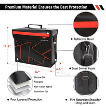 Load image into Gallery viewer, FLAYPAL Fireproof and Waterproof Document Bag with Lock and Interior Zipper Pouch. U.S Patented Design & 4 Layers Material. Fire Safe Storage for Important Documents, Files & Valuables, 16"x12.6"x6.5"