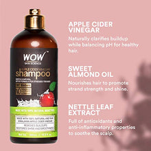 Load image into Gallery viewer, WOW Apple Cider Vinegar Shampoo & Hair Conditioner Set - (2 x 16.9 Fl Oz / 500mL) - Increase Gloss, Hydration, Shine - Reduce Itchy Scalp, Dandruff & Frizz - No Parabens or Sulfates - All Hair Types