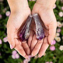 Load image into Gallery viewer, KALIFANO Cathedral Amethyst Point Bundle with Healing & Calming Effects - High Energy Reiki Bulk Gemstones Elestial Used for Stability and Peace (Information Card Included)