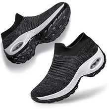 Load image into Gallery viewer, Women's Tennis Shoes Lightweight - Walking Shoes Slip on Mesh Air Cushion Athletic Shoes Work Driving Comfortable Running Shoes Purple 5.5
