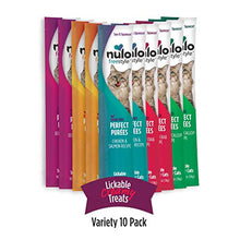 Load image into Gallery viewer, Nulo Freestyle Perfect Purees - Variety Pack - Cat Food, Pack of 10 - Premium Cat Treats, 5 oz. - Meal Topper for Felines - High Moisture Content and No Preservatives